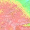 Топографическая карта Окинский район, высота, рельеф