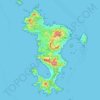 Топографическая карта Mayotte, высота, рельеф