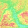Топографическая карта Пижма, высота, рельеф