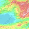Топографическая карта Изник, высота, рельеф