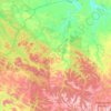 Топографическая карта Саянский район, высота, рельеф