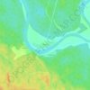 Топографическая карта Емское, высота, рельеф