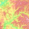 Топографическая карта Ачитский городской округ, высота, рельеф