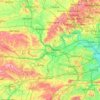 Топографическая карта Berkshire, высота, рельеф