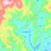 Топографическая карта Lantian, высота, рельеф