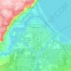 Топографическая карта City of Superior, высота, рельеф
