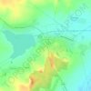 Топографическая карта Луцковляны, высота, рельеф