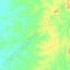 Топографическая карта Cristalândia, высота, рельеф