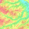 Топографическая карта Лема, высота, рельеф
