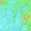 Топографическая карта 梳邦再也, высота, рельеф
