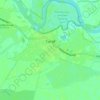 Топографическая карта Туров, высота, рельеф