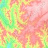 Топографическая карта городской округ Медногорск, высота, рельеф