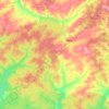 Топографическая карта Шарангский муниципальный округ, высота, рельеф