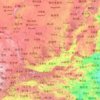 Топографическая карта 陕西省, высота, рельеф