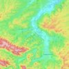 Топографическая карта Кабардинское сельское поселение, высота, рельеф