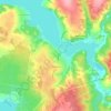 Топографическая карта Полазна, высота, рельеф