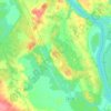 Топографическая карта Чернопенское сельское поселение, высота, рельеф