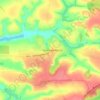 Топографическая карта Красная Яруга, высота, рельеф