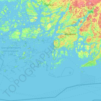 Топографическая карта Паргас, высота, рельеф