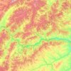 Топографическая карта Карымский район, высота, рельеф
