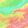 Топографическая карта Дубровинский сельсовет, высота, рельеф