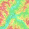 Топографическая карта Яйва, высота, рельеф