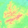 Топографическая карта Юкагирский национальный наслег, высота, рельеф