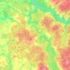 Топографическая карта Кузьмищенское сельское поселение, высота, рельеф