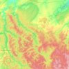 Топографическая карта Золотой Китат, высота, рельеф