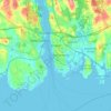 Топографическая карта Groton, высота, рельеф