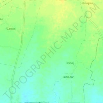 Топографическая карта Boraj, высота, рельеф