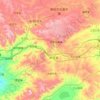 Топографическая карта Zhuozi County, высота, рельеф