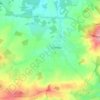 Топографическая карта Crondall, высота, рельеф