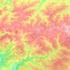 Топографическая карта Дивеевский муниципальный округ, высота, рельеф