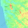 Топографическая карта Udyavara, высота, рельеф