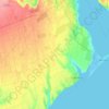 Топографическая карта Шабівська сільська громада, высота, рельеф