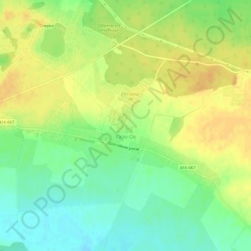Топографическая карта Хапо-Ое, высота, рельеф