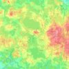 Топографическая карта Vecpiebalgas pagasts, высота, рельеф