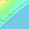 Топографическая карта Халактырский пляж, высота, рельеф