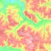 Топографическая карта Инсарский район, высота, рельеф