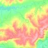 Топографическая карта Краснореченское сельское поселение, высота, рельеф