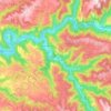 Топографическая карта Grand-Vabre, высота, рельеф