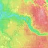 Топографическая карта Смородинка, высота, рельеф