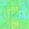 Топографическая карта Московский парк Победы, высота, рельеф