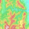 Топографическая карта Fiuminata, высота, рельеф