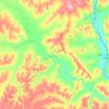 Топографическая карта Тыгда, высота, рельеф