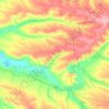 Топографическая карта Слов'янська сільська громада, высота, рельеф