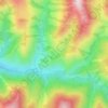Топографическая карта Оздиг, высота, рельеф