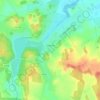 Топографическая карта Задомля, высота, рельеф