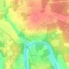 Топографическая карта Старая Руза, высота, рельеф